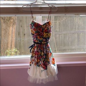 Worn Once, Cute Floral Homecoming Dress!